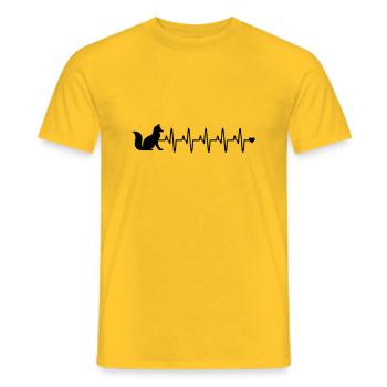 Renard - T-shirt homme - jaune - Devant - AI Model Male 178 dark (178cm)