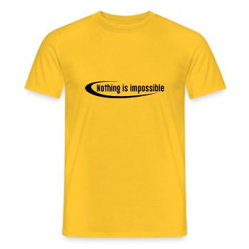 Proverbes chrétiens - T-shirt homme - jaune - Devant - AI Model Male 178 dark (178cm)