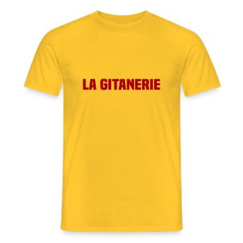 La Gitanerie - T-shirt homme - jaune - Devant - AI Model Male 178 dark (178cm)