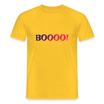 BOOOO 2 - T-shirt homme - jaune - Devant - AI Model Male 178 dark (178cm)