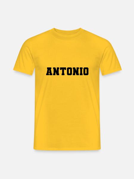 Name - Antonio - Men's T-Shirt - yellow