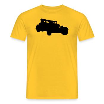 Hotrod - Männer T-Shirt - Gelb - Vorne - AI Model Male 178 dark (178cm)