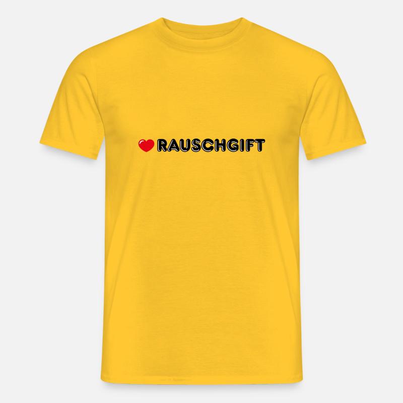 Rauschgift - Männer T-Shirt - Gelb