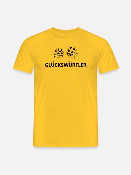 boardgame chess backgammon game night - Männer T-Shirt - Gelb
