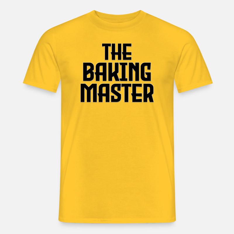 Printflow ''The Baking Master'' - Männer T-Shirt - Gelb