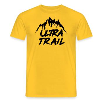 Ultra Trail - T-shirt homme - jaune - Devant - AI Model Male 178 dark (178cm)