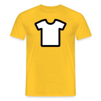 T-Shirt - Männer T-Shirt - Gelb - Vorne - AI Model Male 178 dark (178cm)