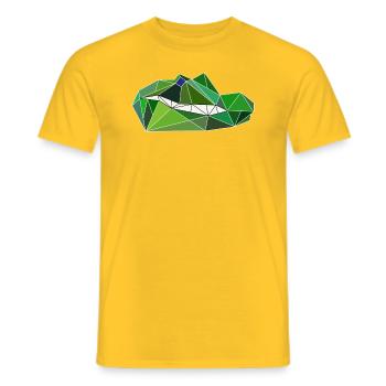 Crocodile - Men's T-Shirt - yellow - Front - AI Model Male 178 dark (178cm)