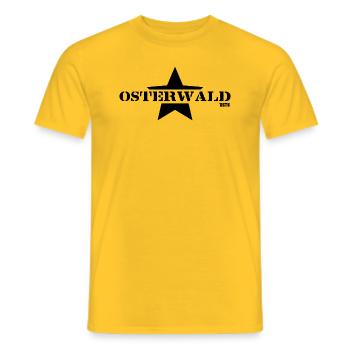 Osterwald logo clean - Männer T-Shirt - Gelb - Vorne - AI Model Male 178 dark (178cm)