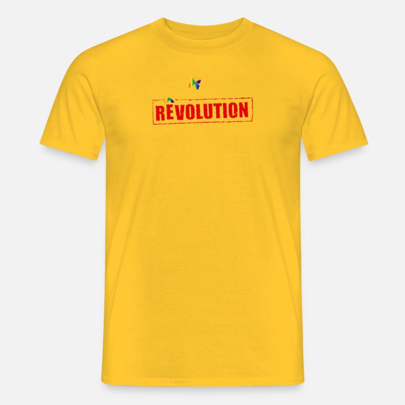 Träumender Regenbogen - Männer T-Shirt - Gelb