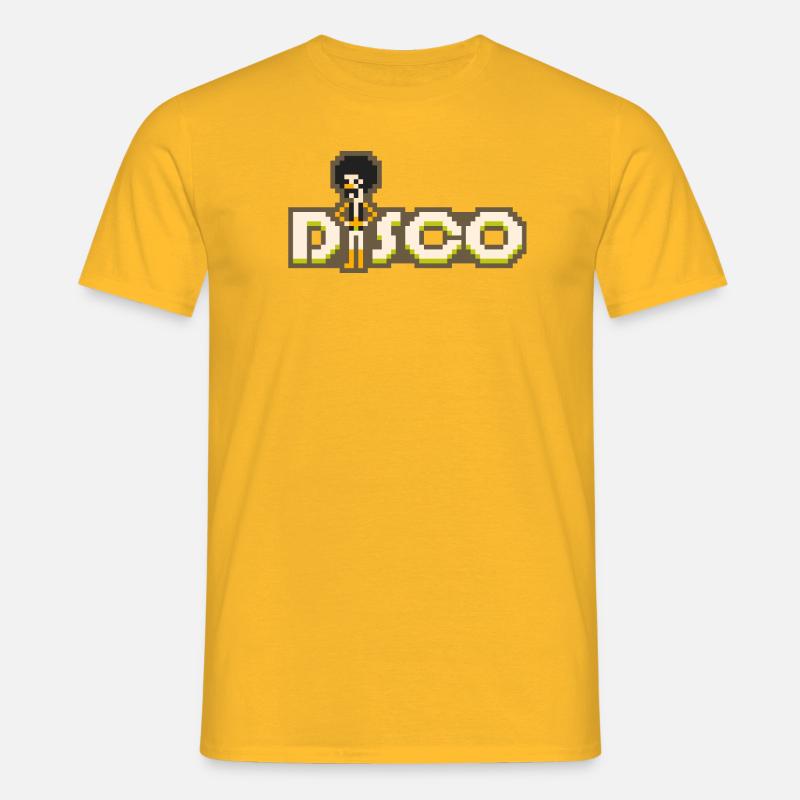 8bit disco - Männer T-Shirt - Gelb