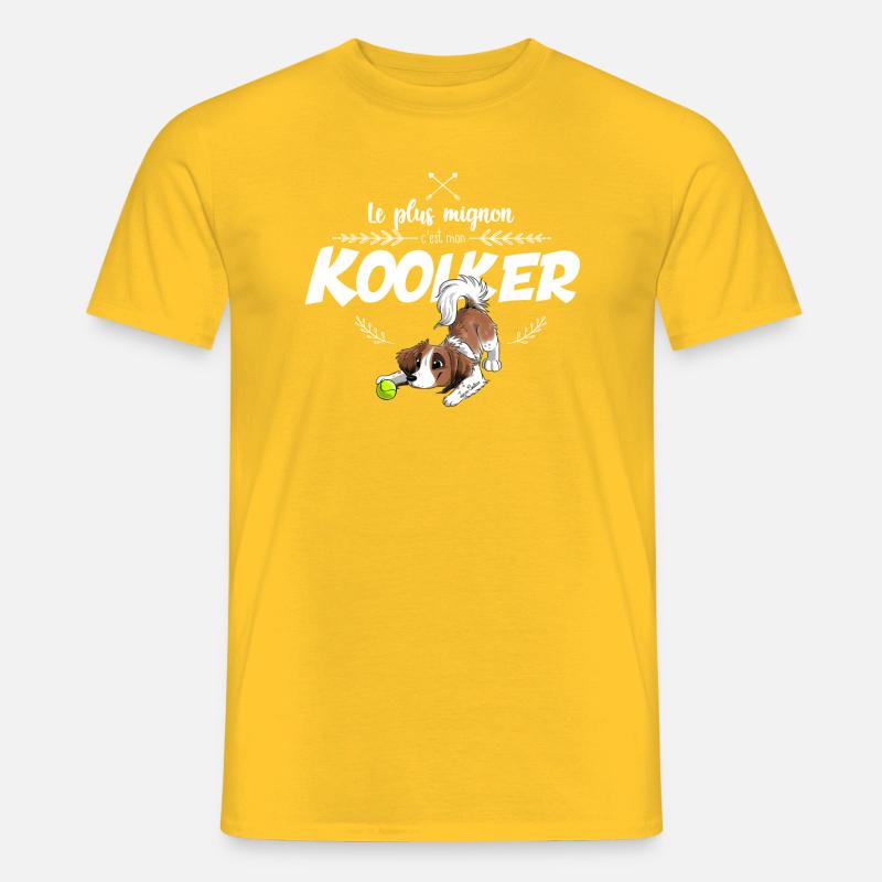 Der süßeste Kooiker - Männer T-Shirt - Gelb