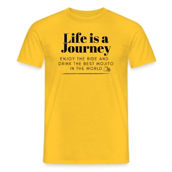 Mojito Trip - Men's T-Shirt - yellow - Front - AI Model Male 178 dark (178cm)