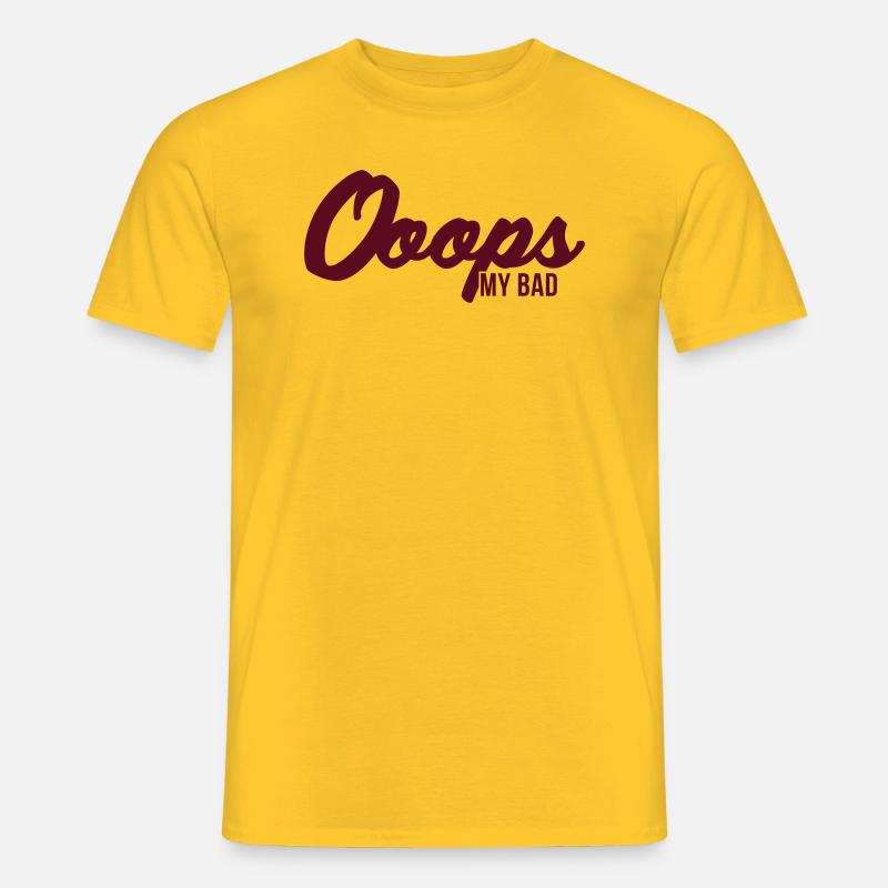 ooops - Männer T-Shirt - Gelb