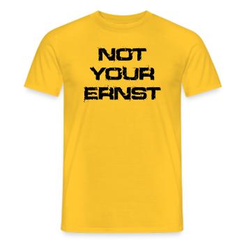 Pas votre Ernst - T-shirt homme - jaune - Devant - AI Model Male 178 dark (178cm)