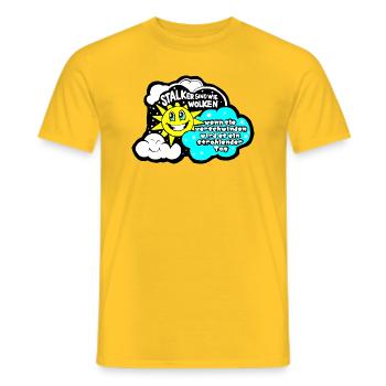 Stalker sind wie Wolken... - Männer T-Shirt - Gelb - Vorne - AI Model Male 178 dark (178cm)