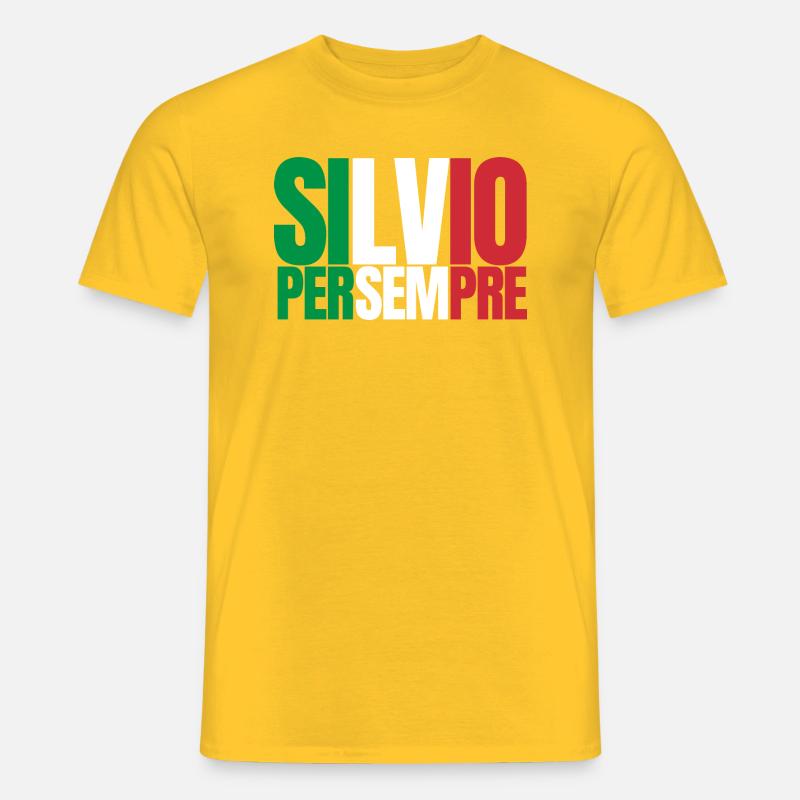 Silvio per sempre - T-shirt uomo - giallo