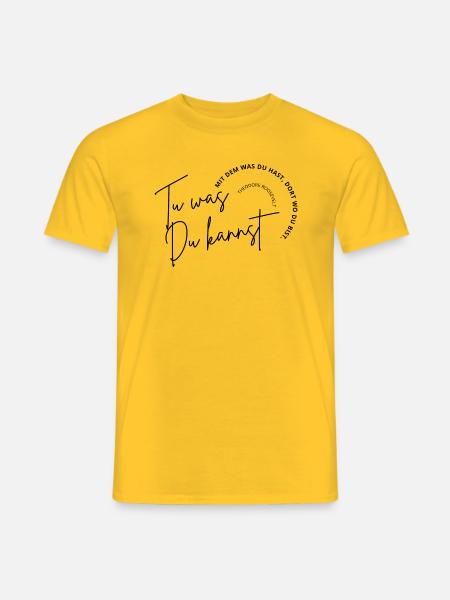 Tu was Du kannst - Männer T-Shirt - Gelb