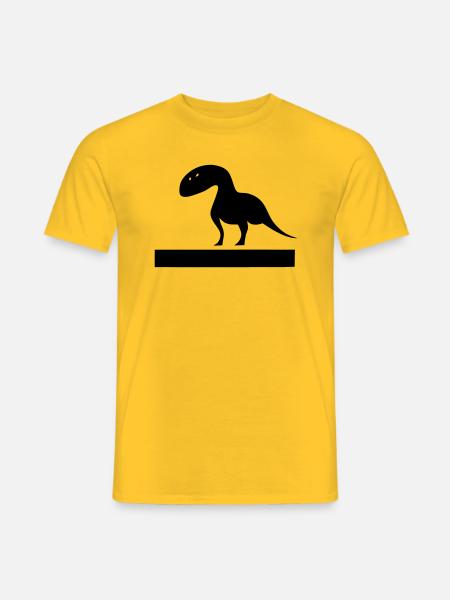 Dino farfelu - T-shirt homme - jaune