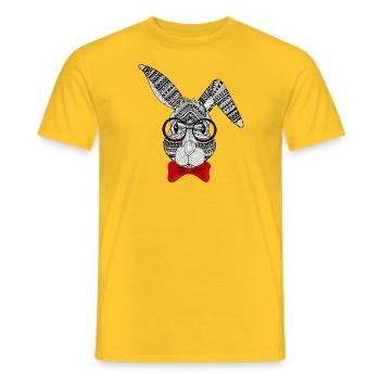Hare - Men's T-Shirt - yellow - Front - AI Model Male 178 dark (178cm)