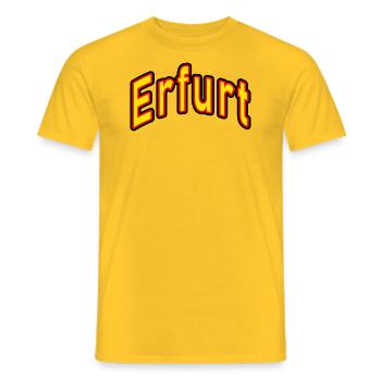 Erfurt - T-shirt homme - jaune - Devant - AI Model Male 178 dark (178cm)
