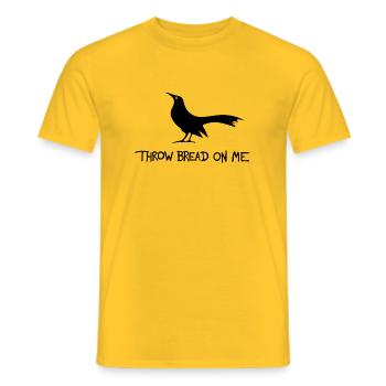 Jette du pain sur moi - T-shirt homme - jaune - Devant - AI Model Male 178 dark (178cm)