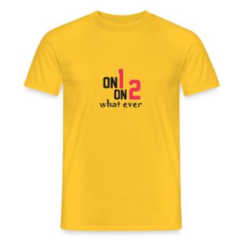 Salsa - Men's T-Shirt - yellow - Front - AI Model Male 178 dark (178cm)