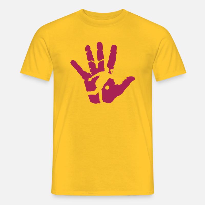 Hand bowling - Männer T-Shirt - Gelb