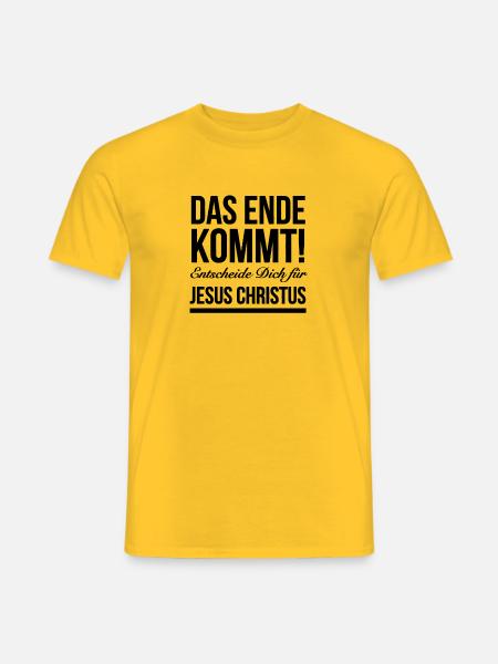 Jesus Christus - Männer T-Shirt - Gelb