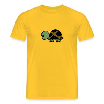 tortue animale 4 - T-shirt homme - jaune - Devant - AI Model Male 178 dark (178cm)