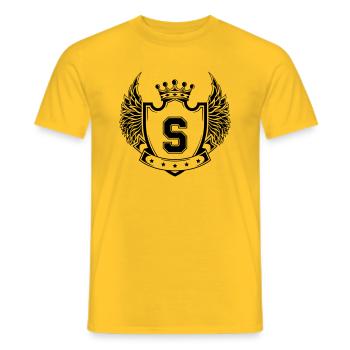 Armoiries S - T-shirt homme - jaune - Devant - AI Model Male 178 dark (178cm)