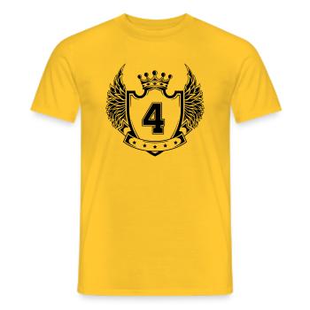 Armoiries 4 - T-shirt homme - jaune - Devant - AI Model Male 178 dark (178cm)