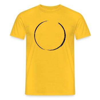 Kreis - Männer T-Shirt - Gelb - Vorne - AI Model Male 178 dark (178cm)