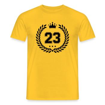 Armoiries 23 - T-shirt homme - jaune - Devant - AI Model Male 178 dark (178cm)