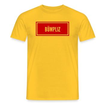 Bümpliz Rot - Männer T-Shirt - Gelb - Vorne - AI Model Male 178 dark (178cm)