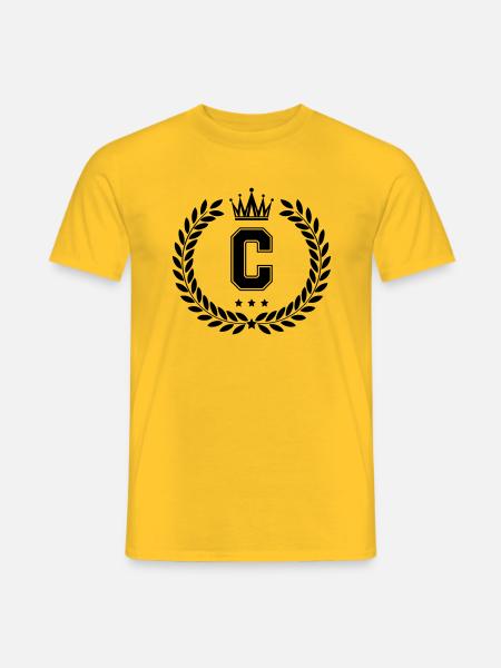wappen C - Männer T-Shirt - Gelb