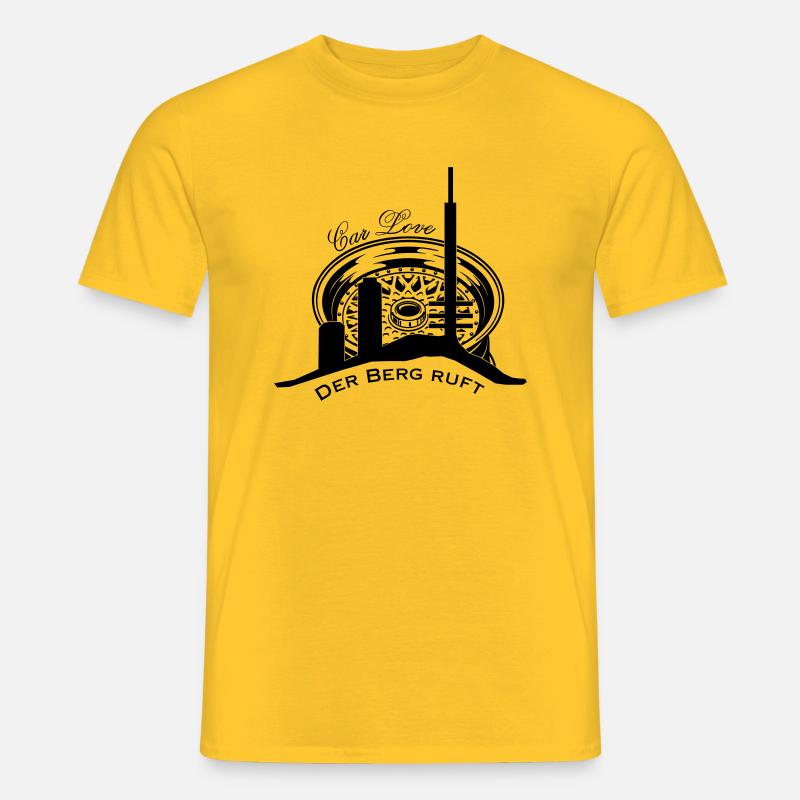 DER BERG RUFT - Männer T-Shirt - Gelb