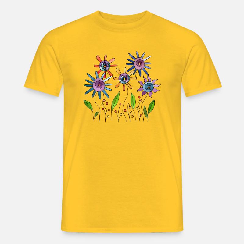 Blumen - Männer T-Shirt - Gelb