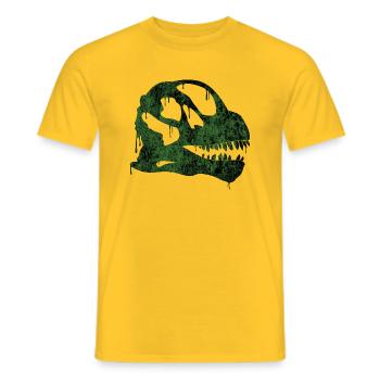 crâne Camarasaurus vert - T-shirt homme - jaune - Devant - AI Model Male 178 dark (178cm)