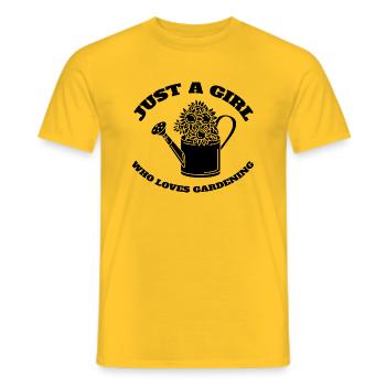 Gärtnerin Garten Mädchen Obstgarten Hobbygärtnerin - Männer T-Shirt - Gelb - Vorne - AI Model Male 178 dark (178cm)