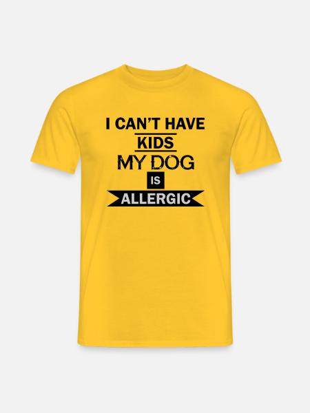 Hund Chien - T-shirt homme - jaune