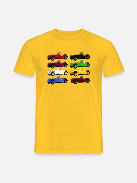Oldtimer - Colours of cars - Men's T-Shirt - yellow