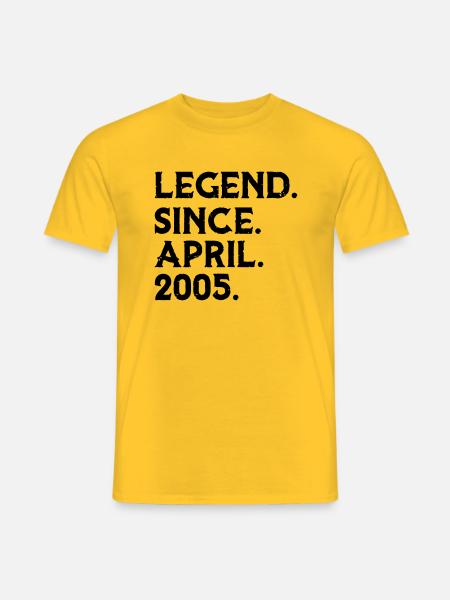 Legend April - Men's T-Shirt - yellow