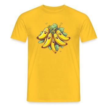 Banana Brothers: Ein fruchtiger Spaß - Männer T-Shirt - Gelb - Vorne - AI Model Male 178 dark (178cm)