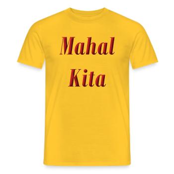 Mahal Kita Ich Liebe Dich - Männer T-Shirt - Gelb - Vorne - AI Model Male 178 dark (178cm)