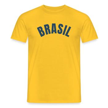 Brasil - Männer T-Shirt - Gelb - Vorne - AI Model Male 178 dark (178cm)