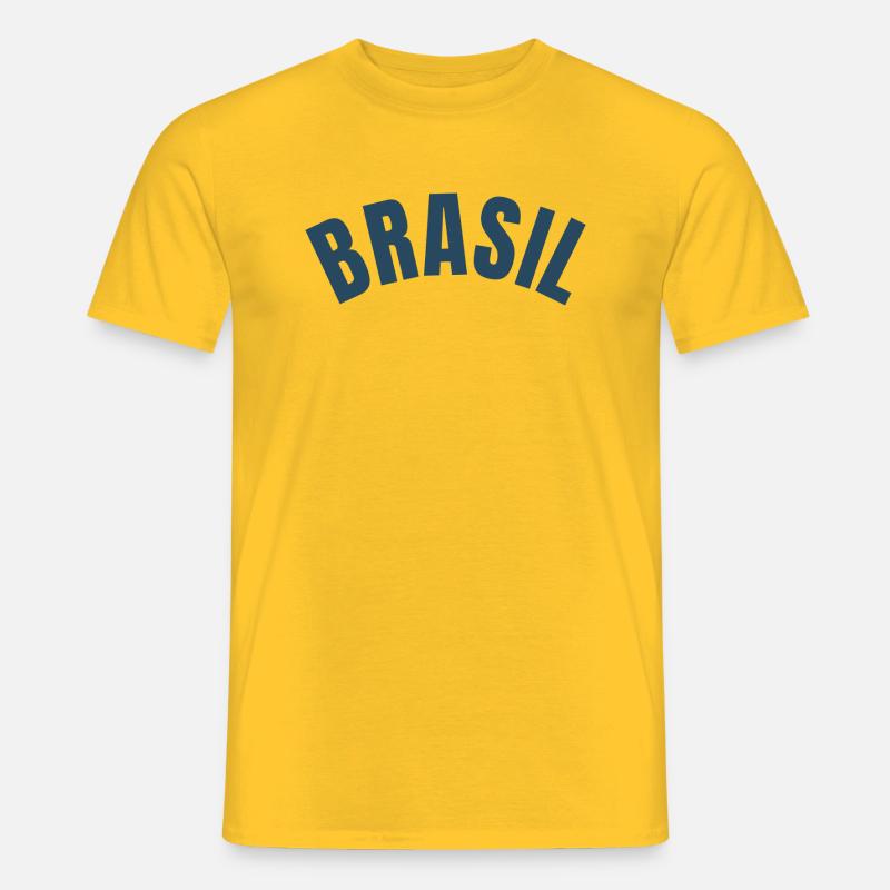 Brasil - Männer T-Shirt - Gelb