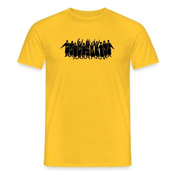 Lustiger Chor für Chormitglieder und Chorleiter - Männer T-Shirt - Gelb - Vorne - AI Model Male 178 dark (178cm)