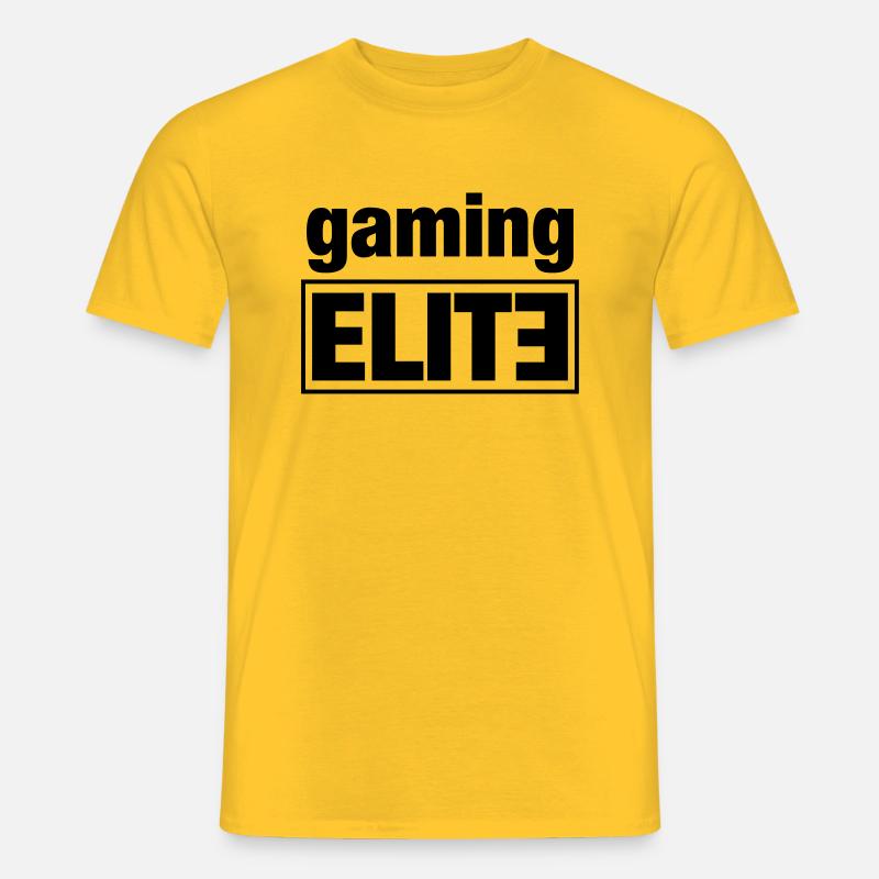 gaming elite - Männer T-Shirt - Gelb