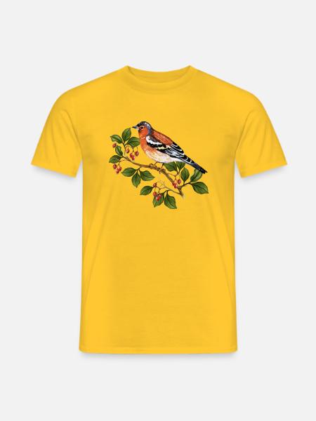 Oiseau - T-shirt homme - jaune
